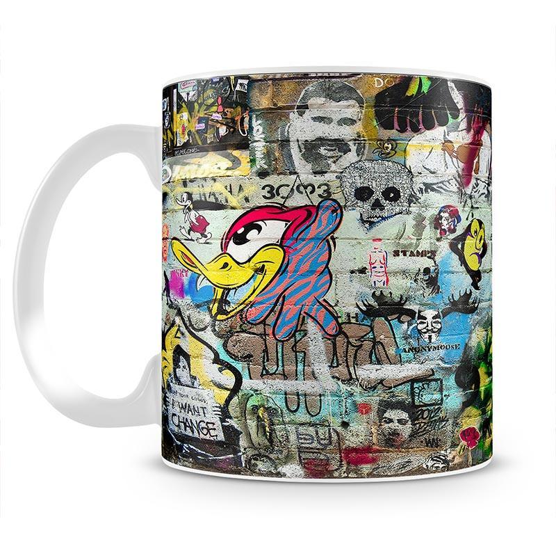 Graffiti Wall Abstract Mug - Canvas Art Rocks - 2