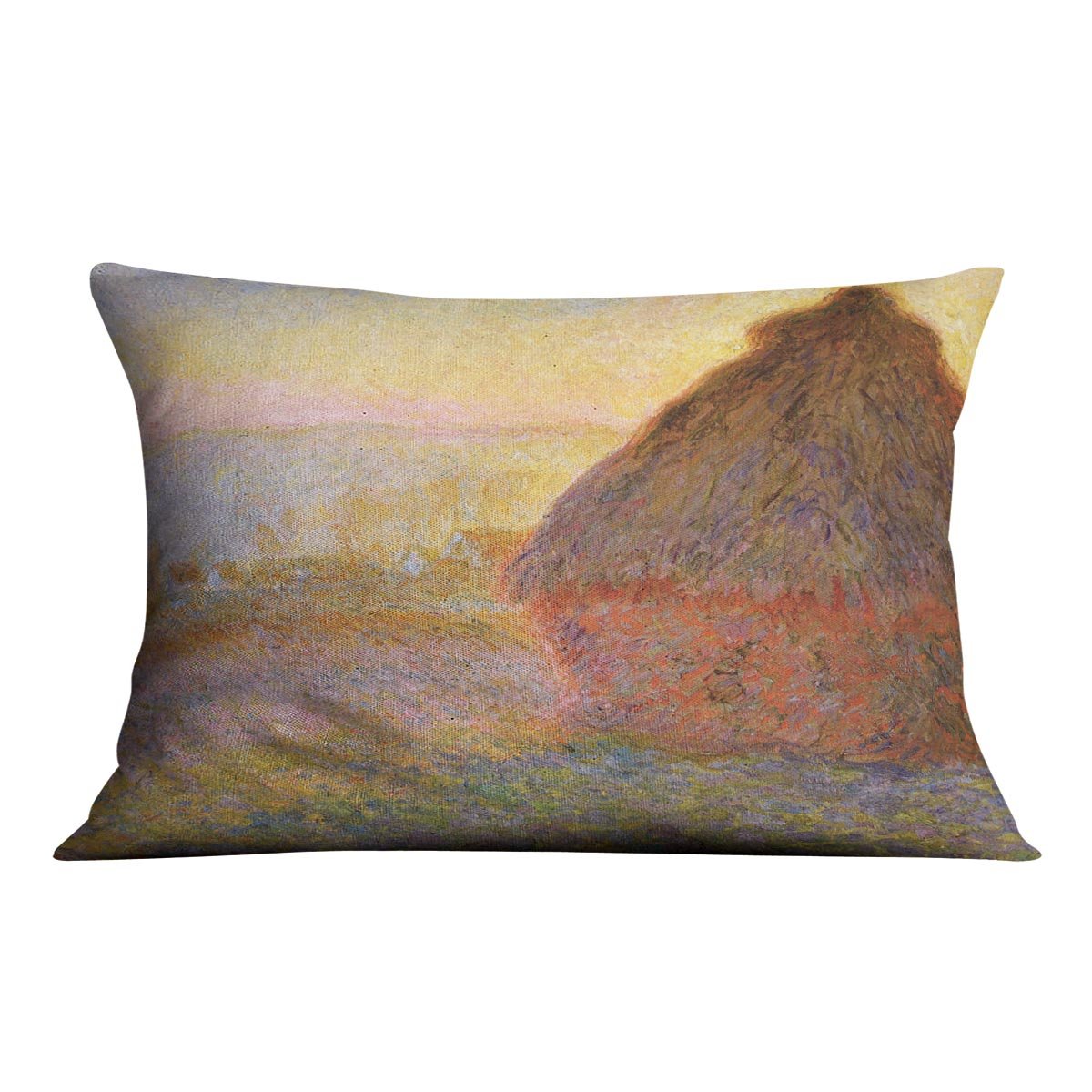 Graystacks by Monet Throw Pillow