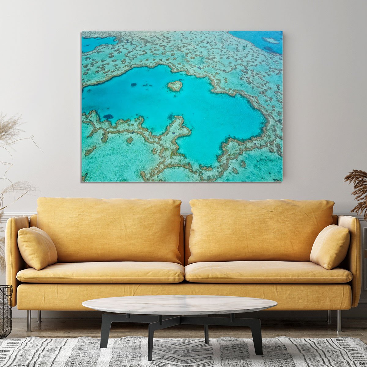 Great Barrier Reef Aerial View Canvas Print or Poster