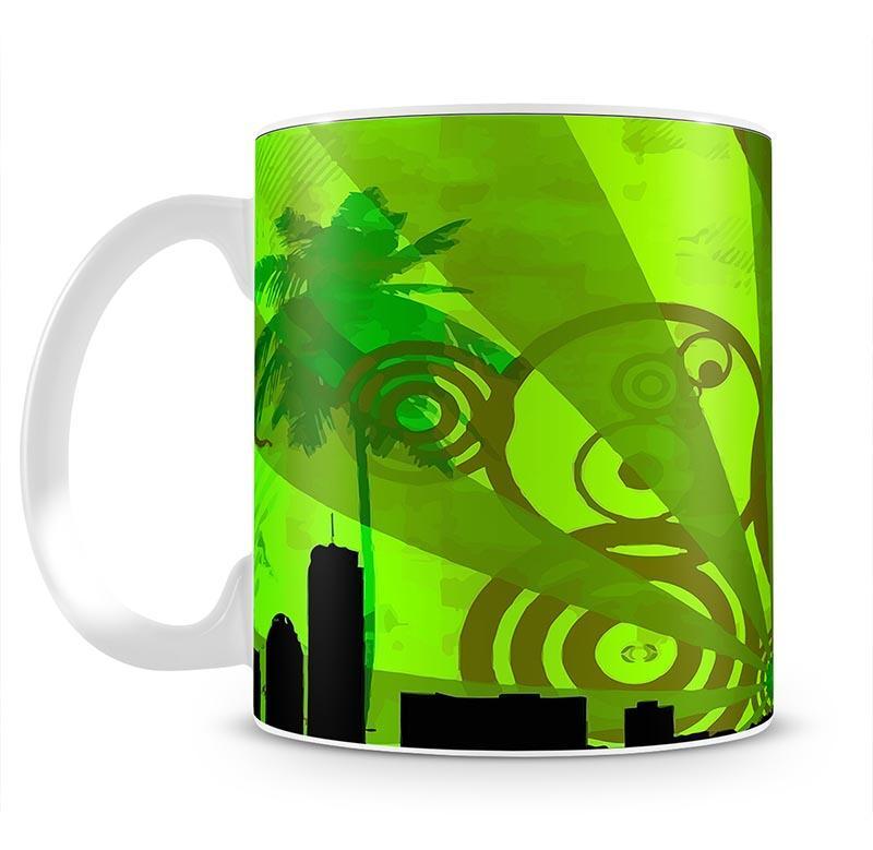 Green Urban Abstract Mug - Canvas Art Rocks - 2