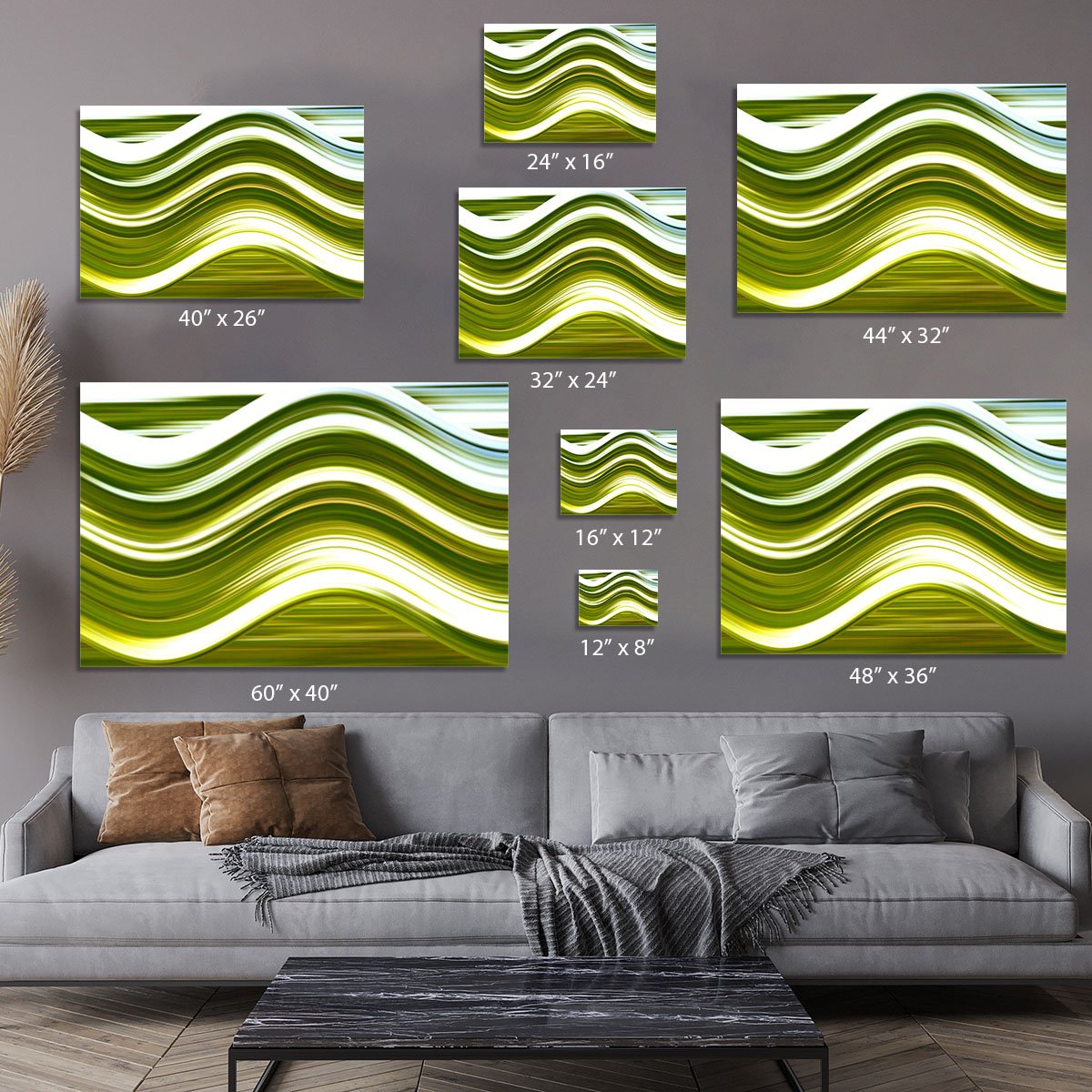 Green Wave Canvas Print or Poster