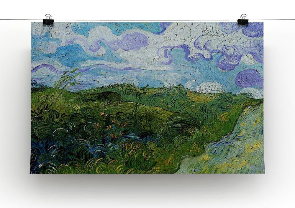 Green Wheat Fields by Van Gogh Canvas Print & Poster - Canvas Art Rocks - 2