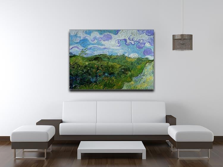 Green Wheat Fields by Van Gogh Canvas Print & Poster - Canvas Art Rocks - 4
