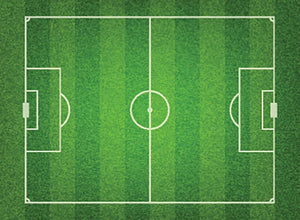 Green grass soccer field Wall Mural Wallpaper - Canvas Art Rocks - 1