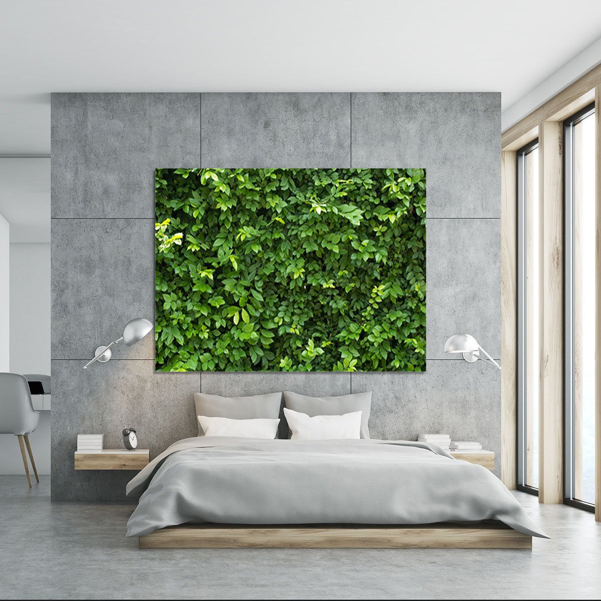 Green leaves for background Canvas Print or Poster