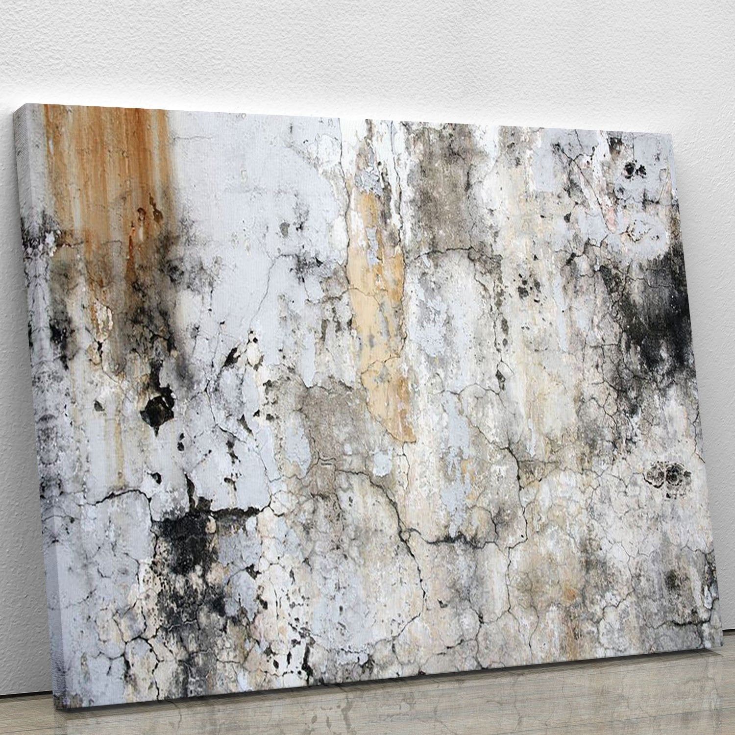 Grunge cracked wall Canvas Print or Poster