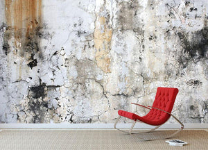 Grunge cracked wall Wall Mural Wallpaper - Canvas Art Rocks - 2