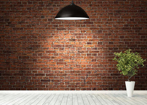 Grunge red brick Wall Mural Wallpaper - Canvas Art Rocks - 4