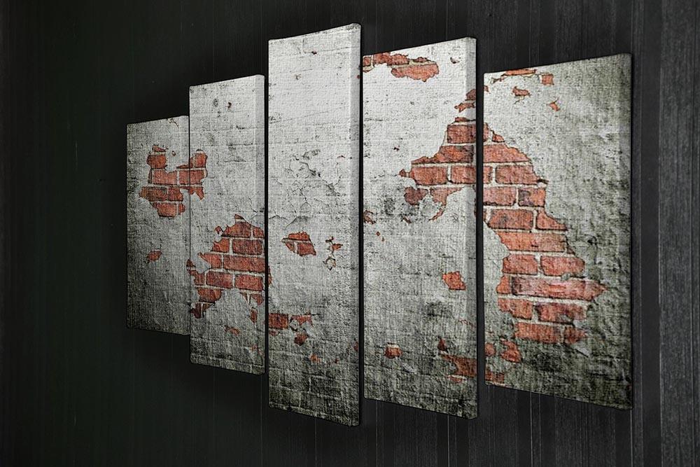 Grunge wall background 5 Split Panel Canvas - Canvas Art Rocks - 2
