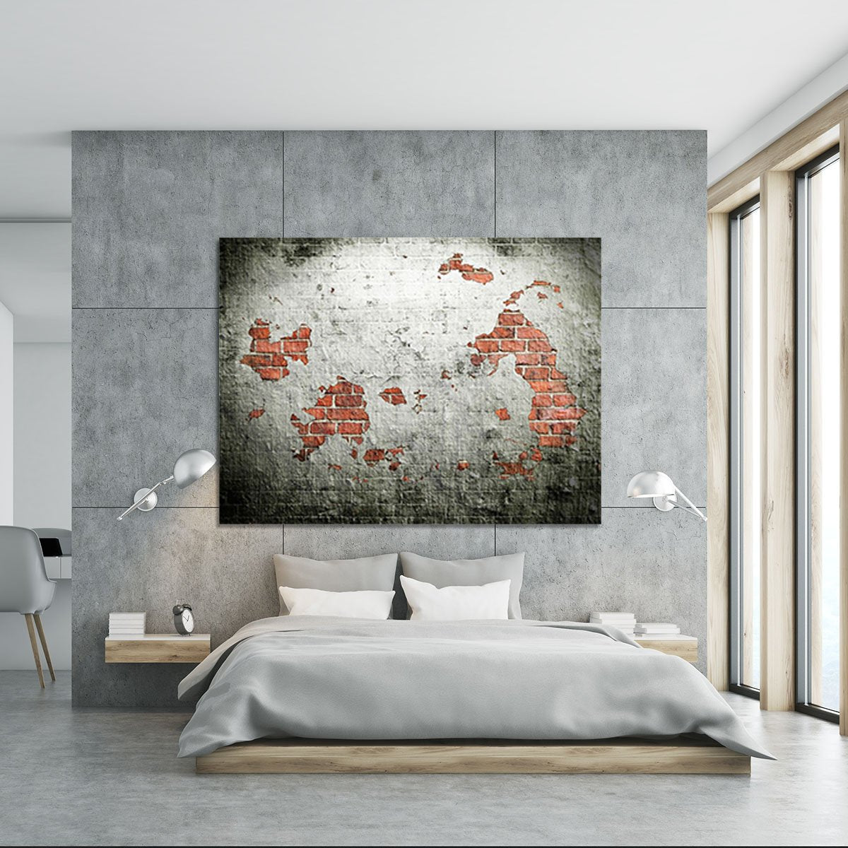 Grunge wall background Canvas Print or Poster