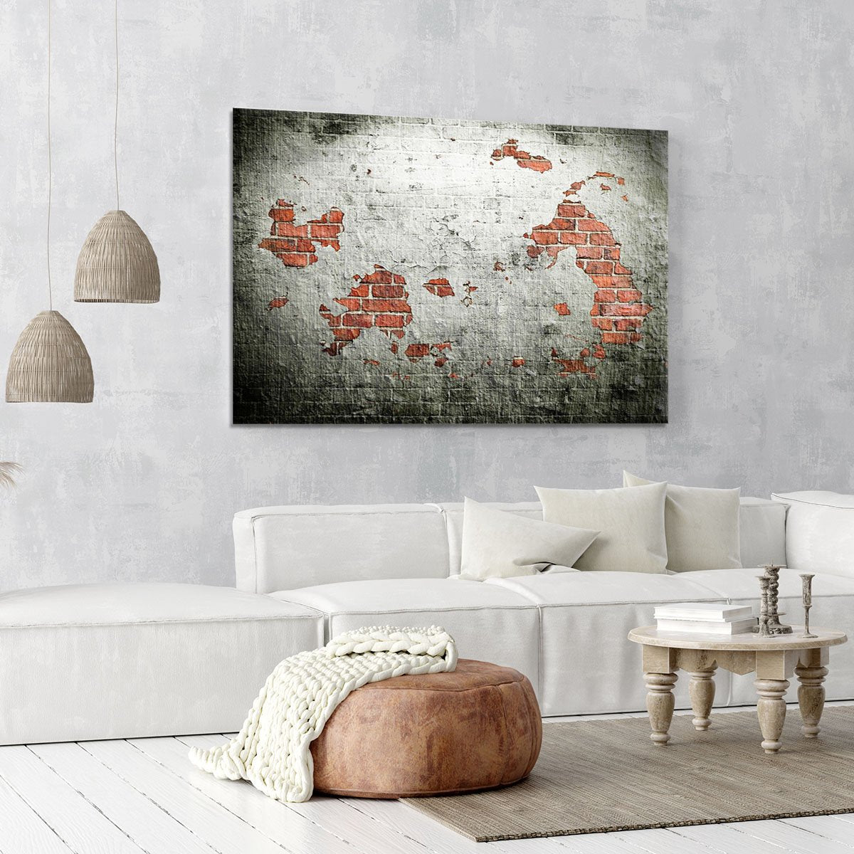 Grunge wall background Canvas Print or Poster