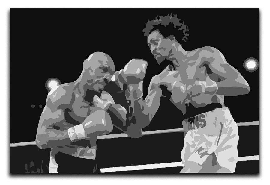 Hagler vs Hearns Canvas Print & Poster - US Canvas Art Rocks