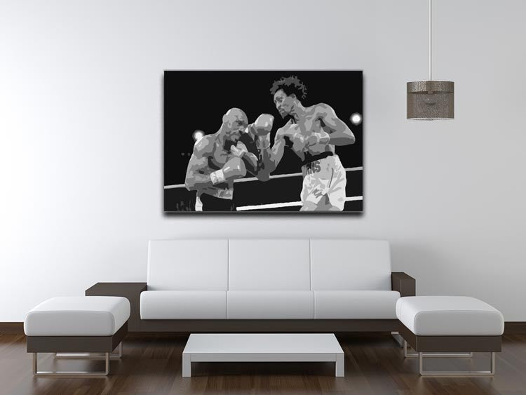 Hagler vs Hearns Canvas Print & Poster - US Canvas Art Rocks