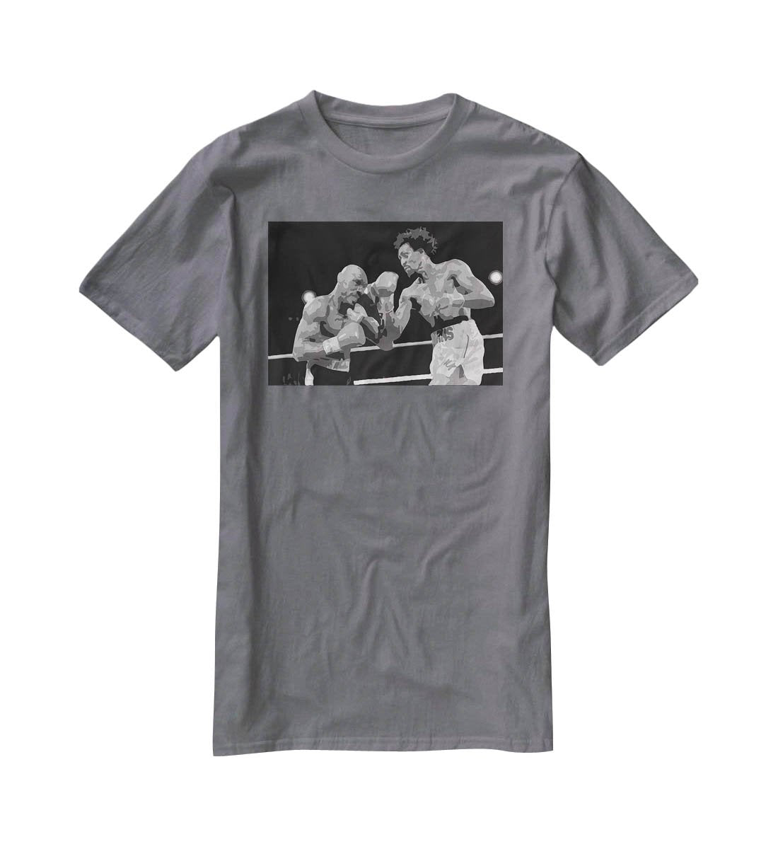 Hagler vs Hearns T-Shirt - Canvas Art Rocks - 3