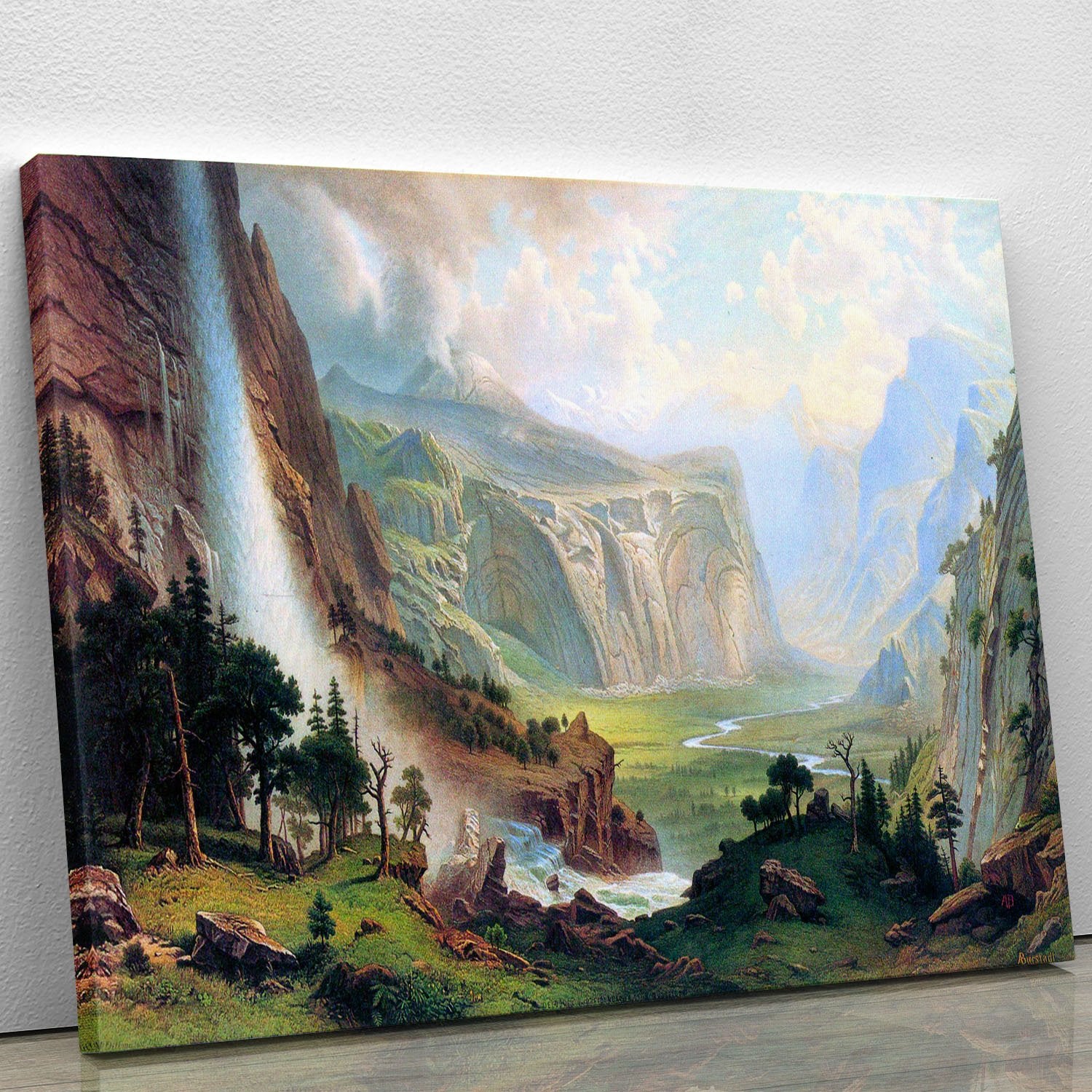 Half Dome in Yosemite by Bierstadt Canvas Print or Poster