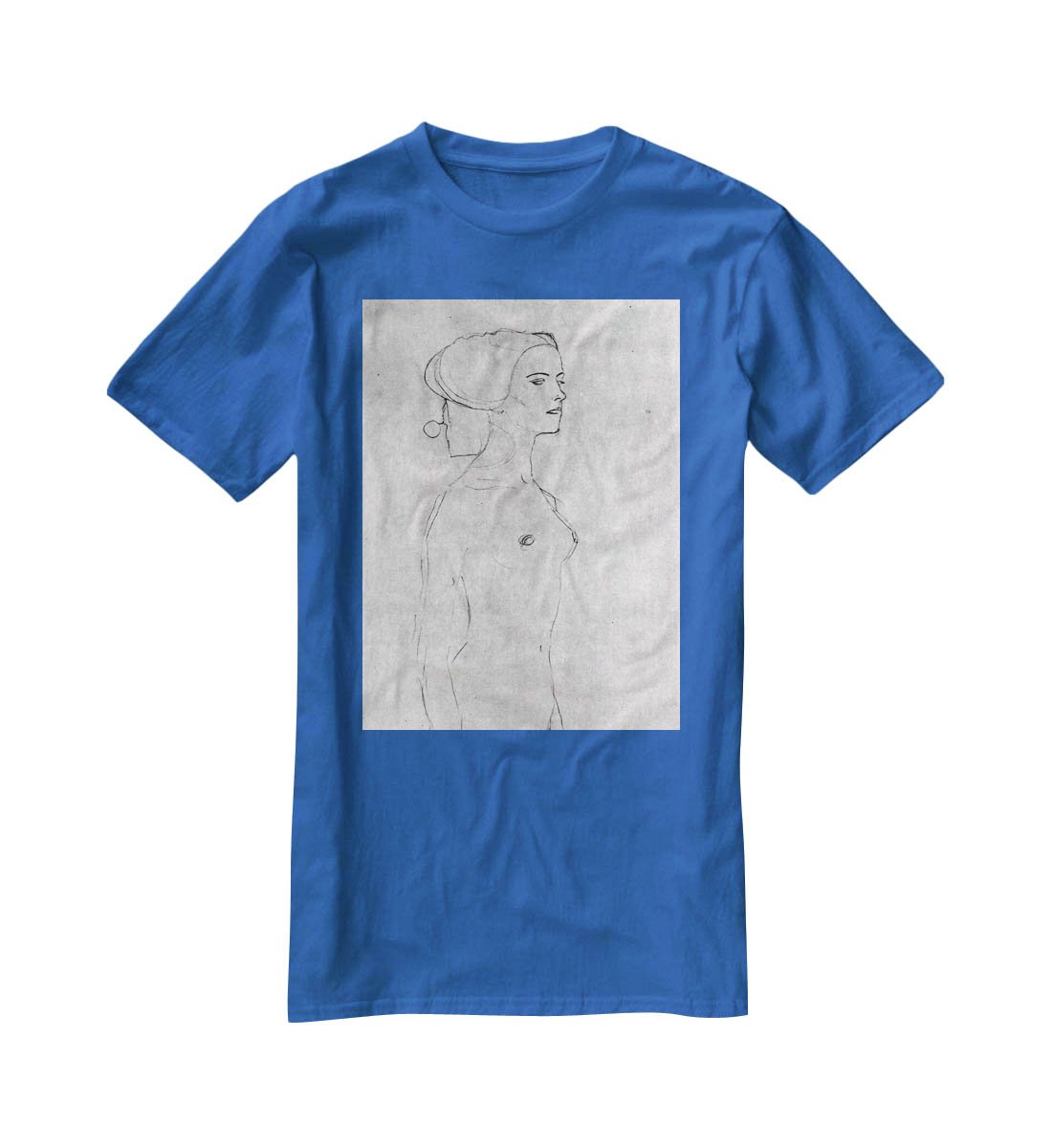Half a picture to the right Schreitenden by Klimt T-Shirt - Canvas Art Rocks - 2