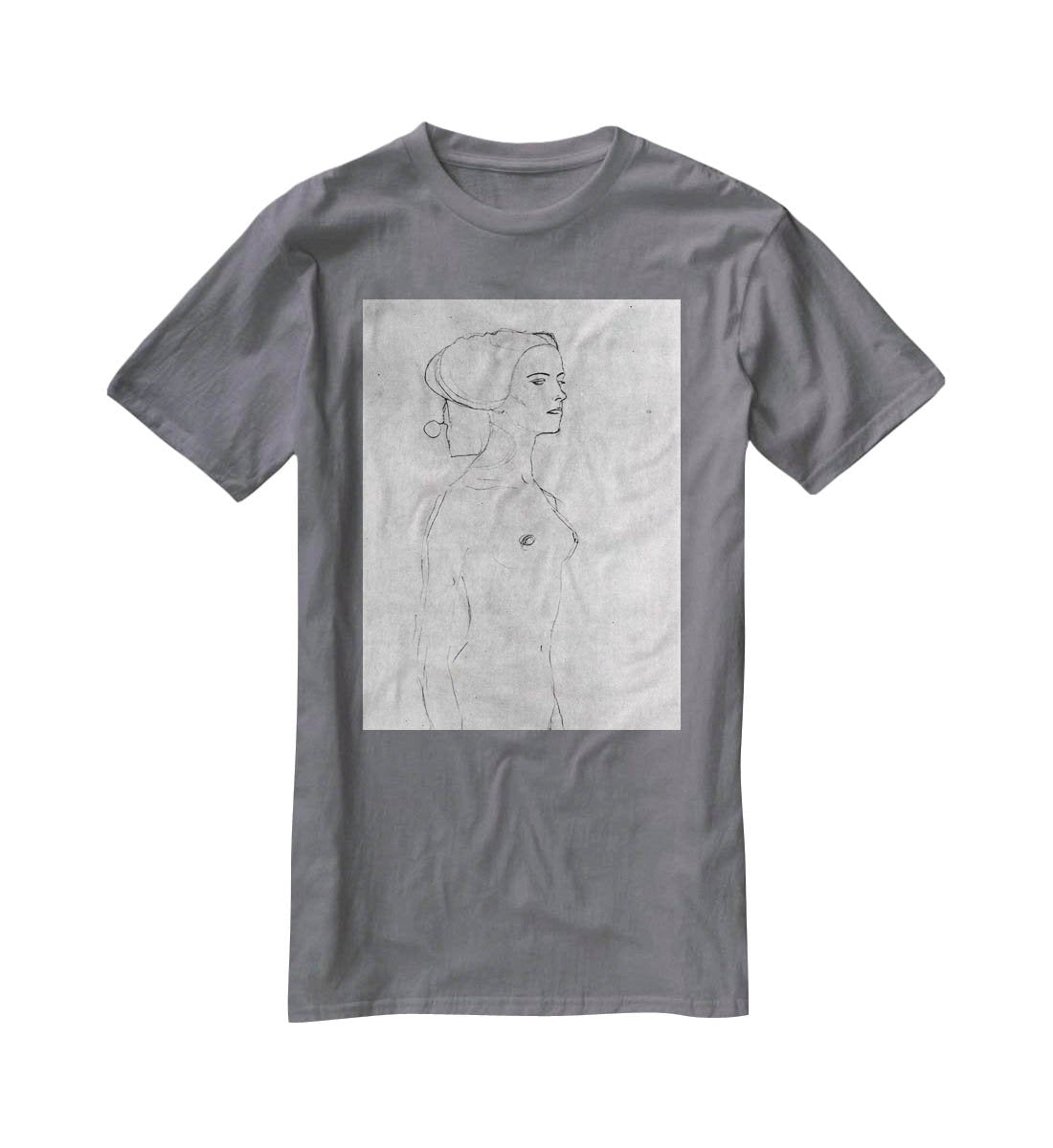Half a picture to the right Schreitenden by Klimt T-Shirt - Canvas Art Rocks - 3