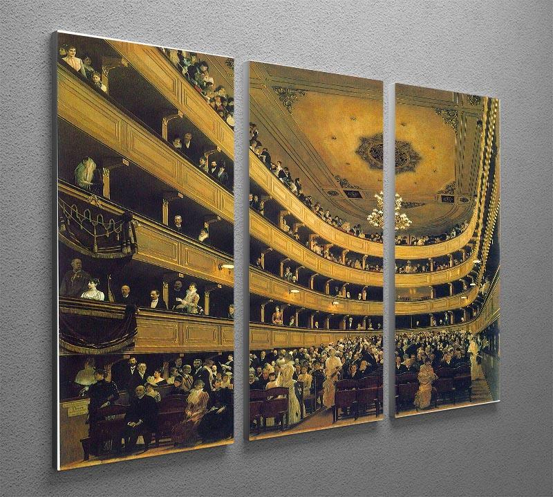 Hall by Klimt 3 Split Panel Canvas Print - Canvas Art Rocks - 2