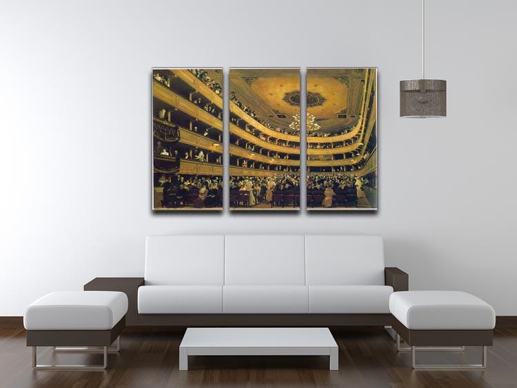 Hall by Klimt 3 Split Panel Canvas Print - Canvas Art Rocks - 3