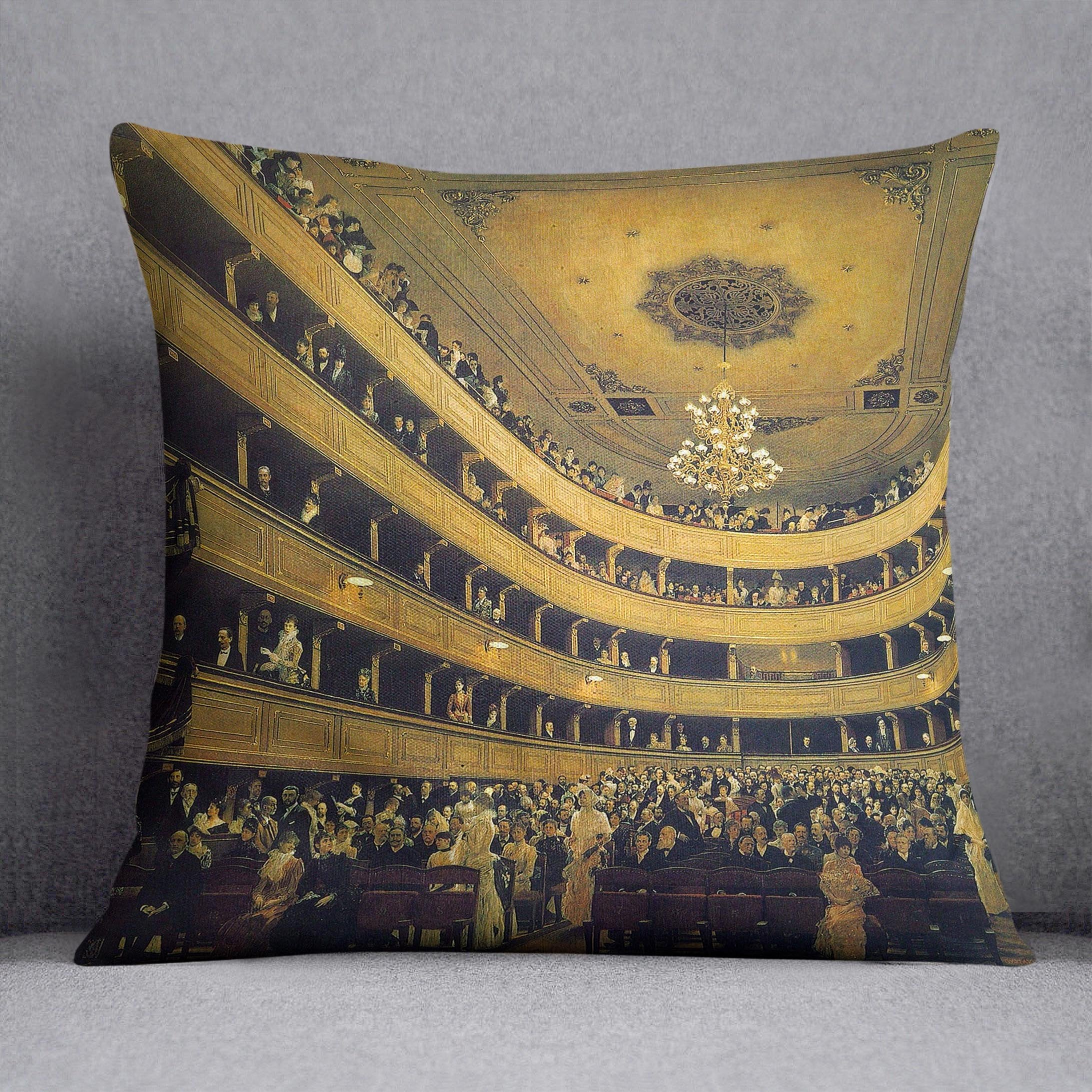 Hall by Klimt Throw Pillow