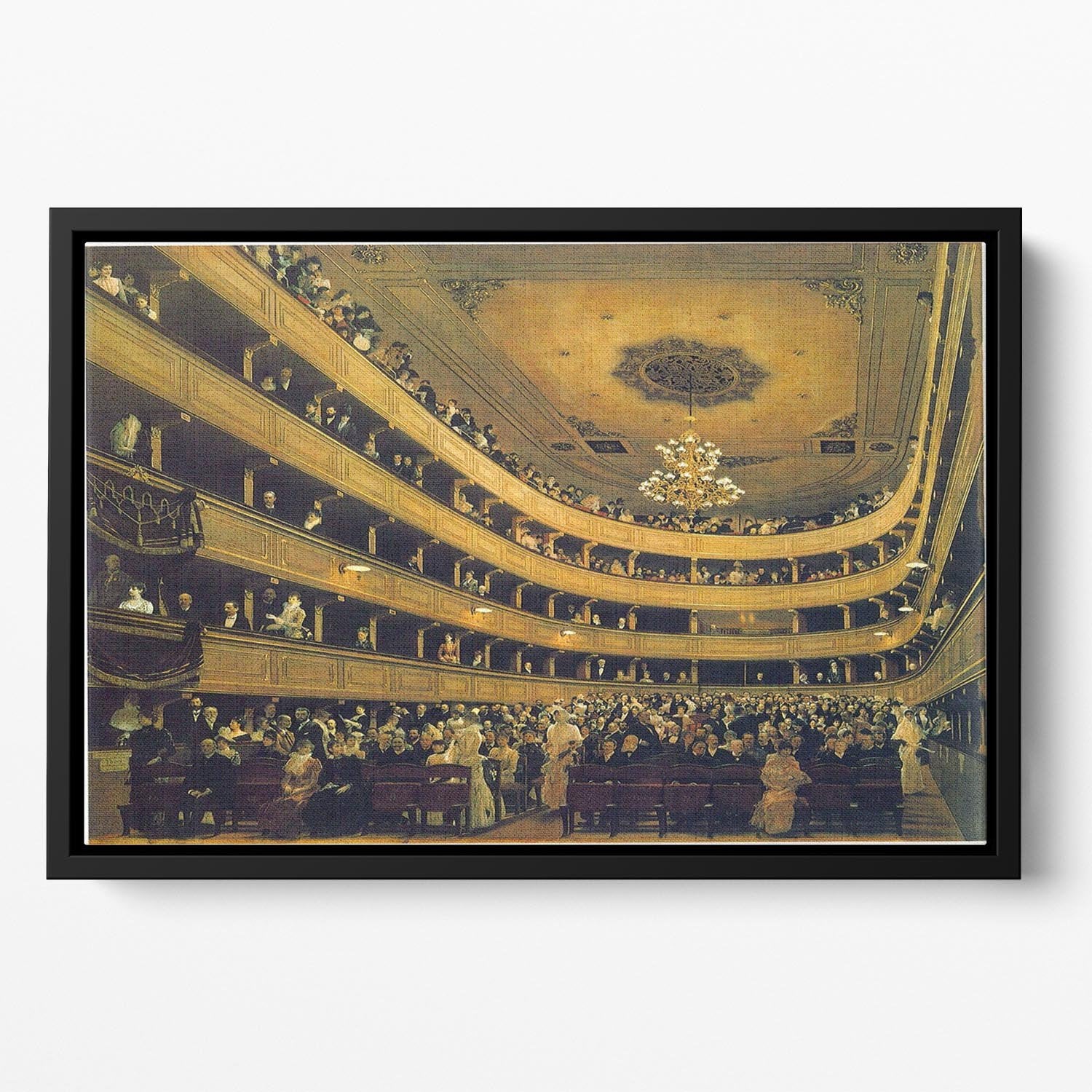 Hall by Klimt Floating Framed Canvas
