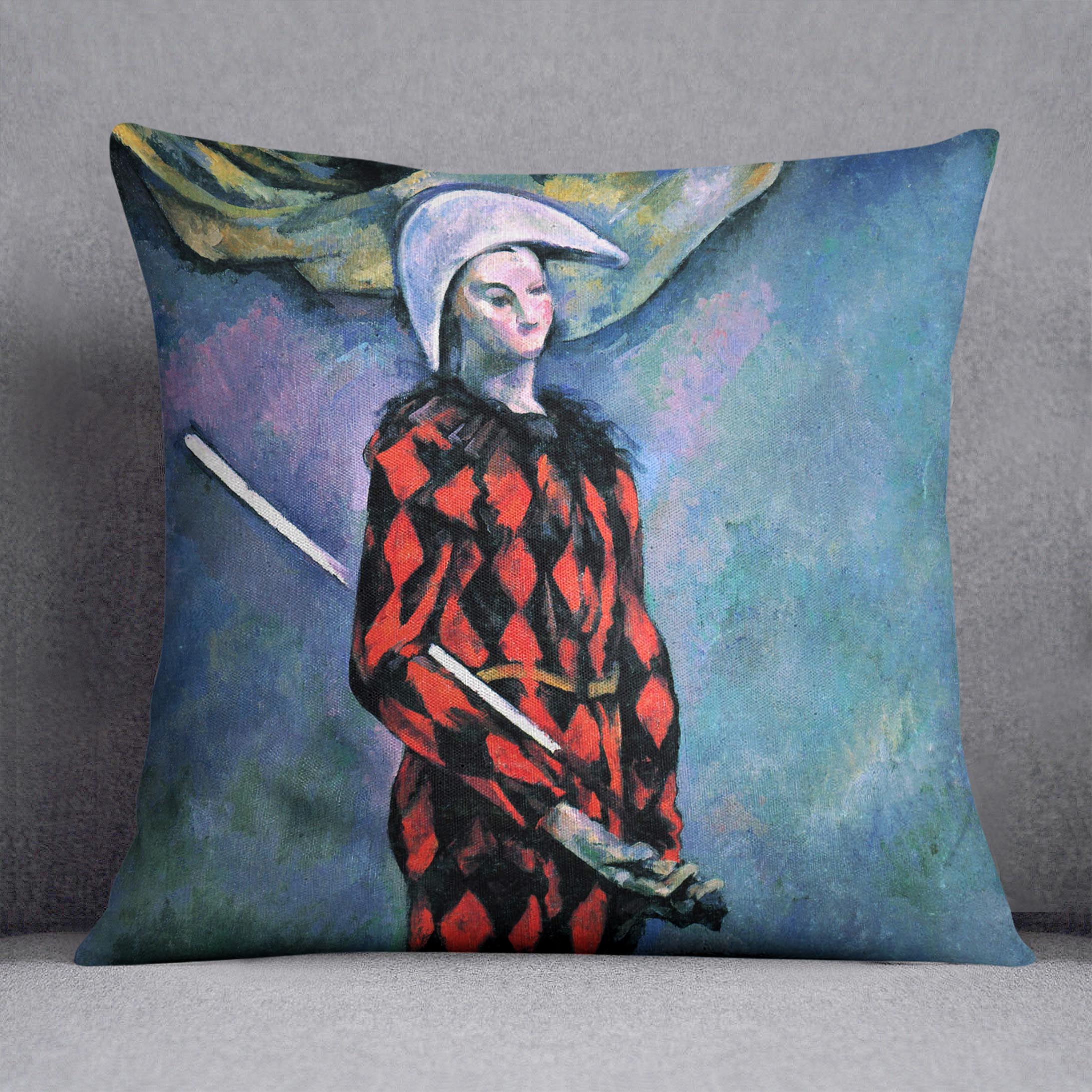 Harlequin by Cezanne Cushion - Canvas Art Rocks - 1