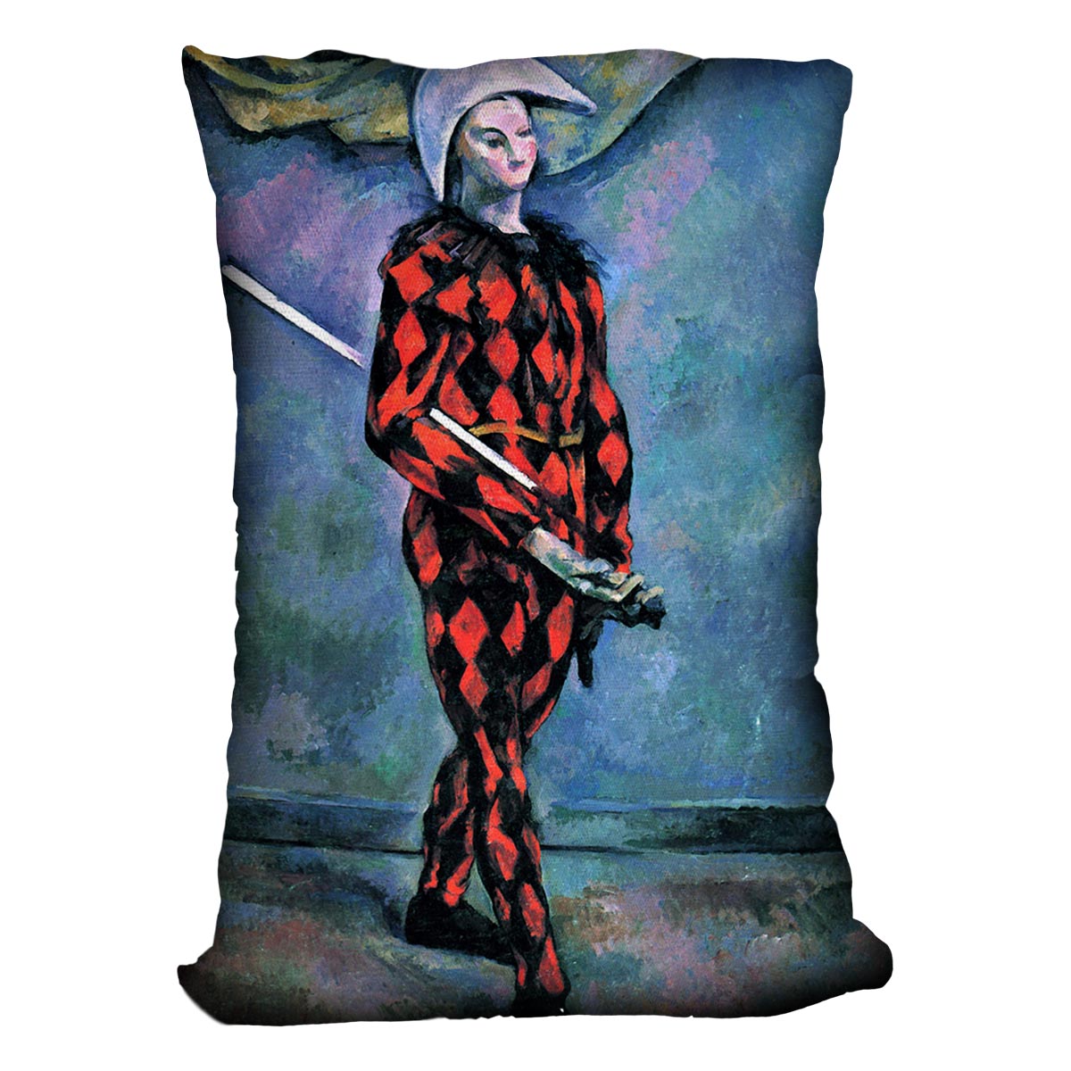 Harlequin by Cezanne Cushion - Canvas Art Rocks - 4