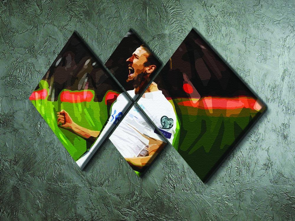Harry Kane England 4 Square Multi Panel Canvas - Canvas Art Rocks - 2