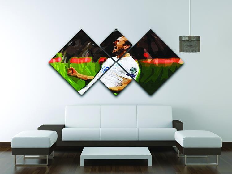Harry Kane England 4 Square Multi Panel Canvas - Canvas Art Rocks - 3