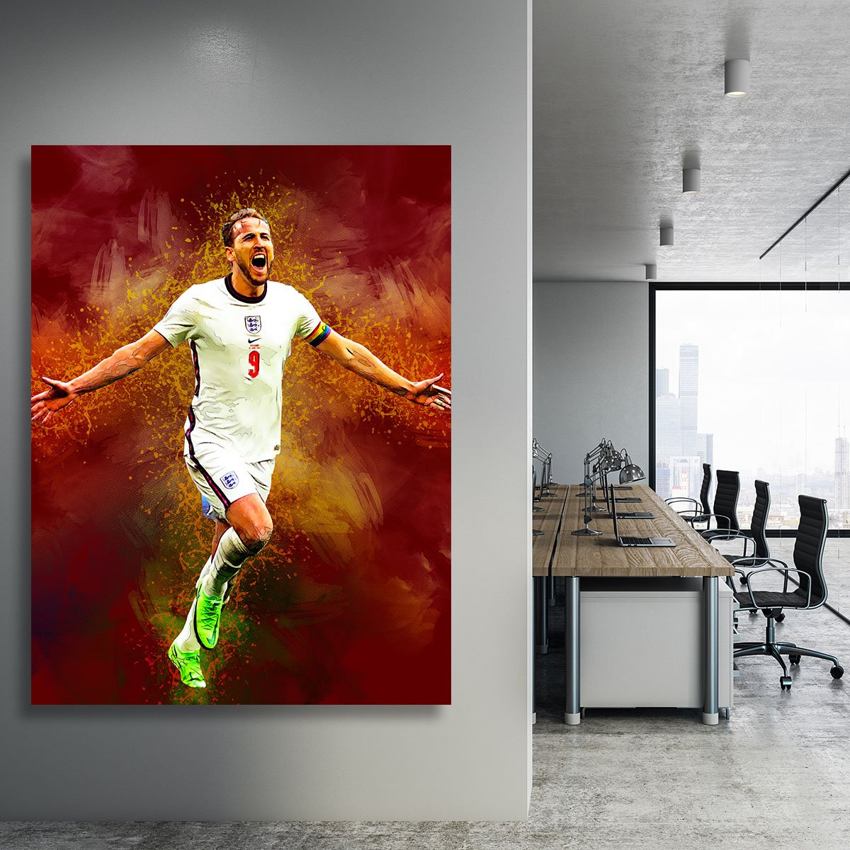 Harry Kane England V Germany Canvas Print or Poster