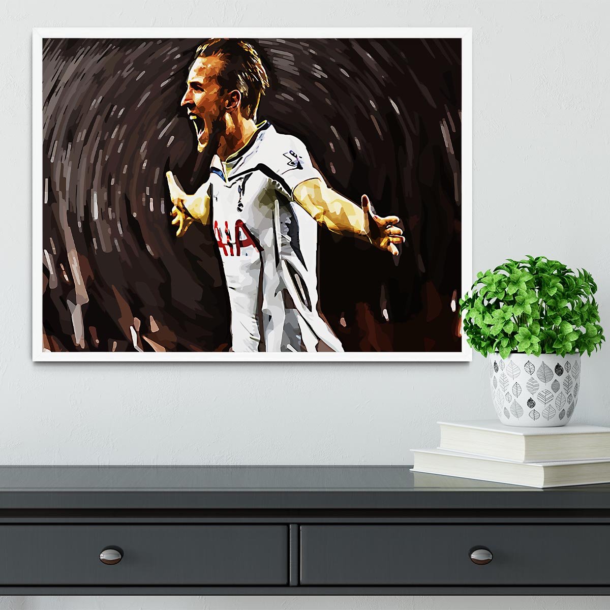 Harry Kane Framed Print - Canvas Art Rocks -6