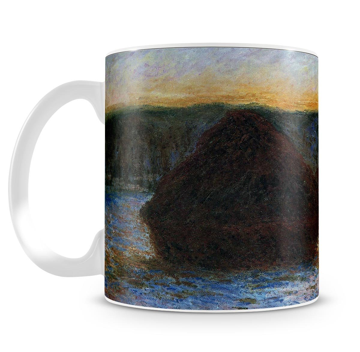 Haylofts thaw sunset by Monet Mug - Canvas Art Rocks - 4