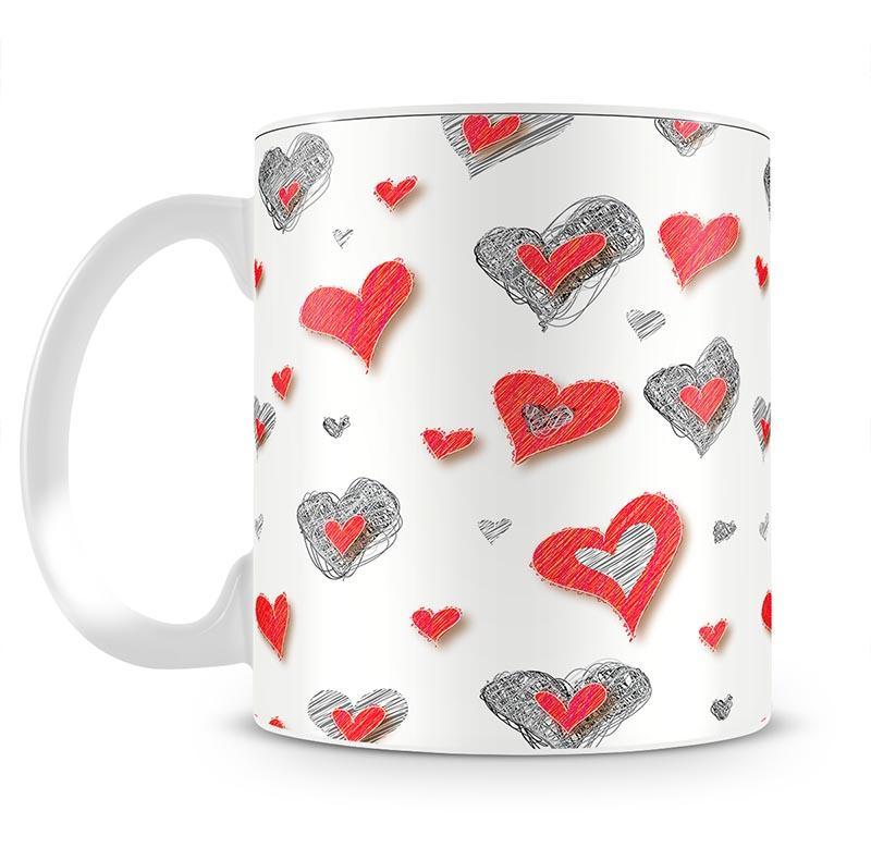 Heart Pattern Mug - Canvas Art Rocks - 2