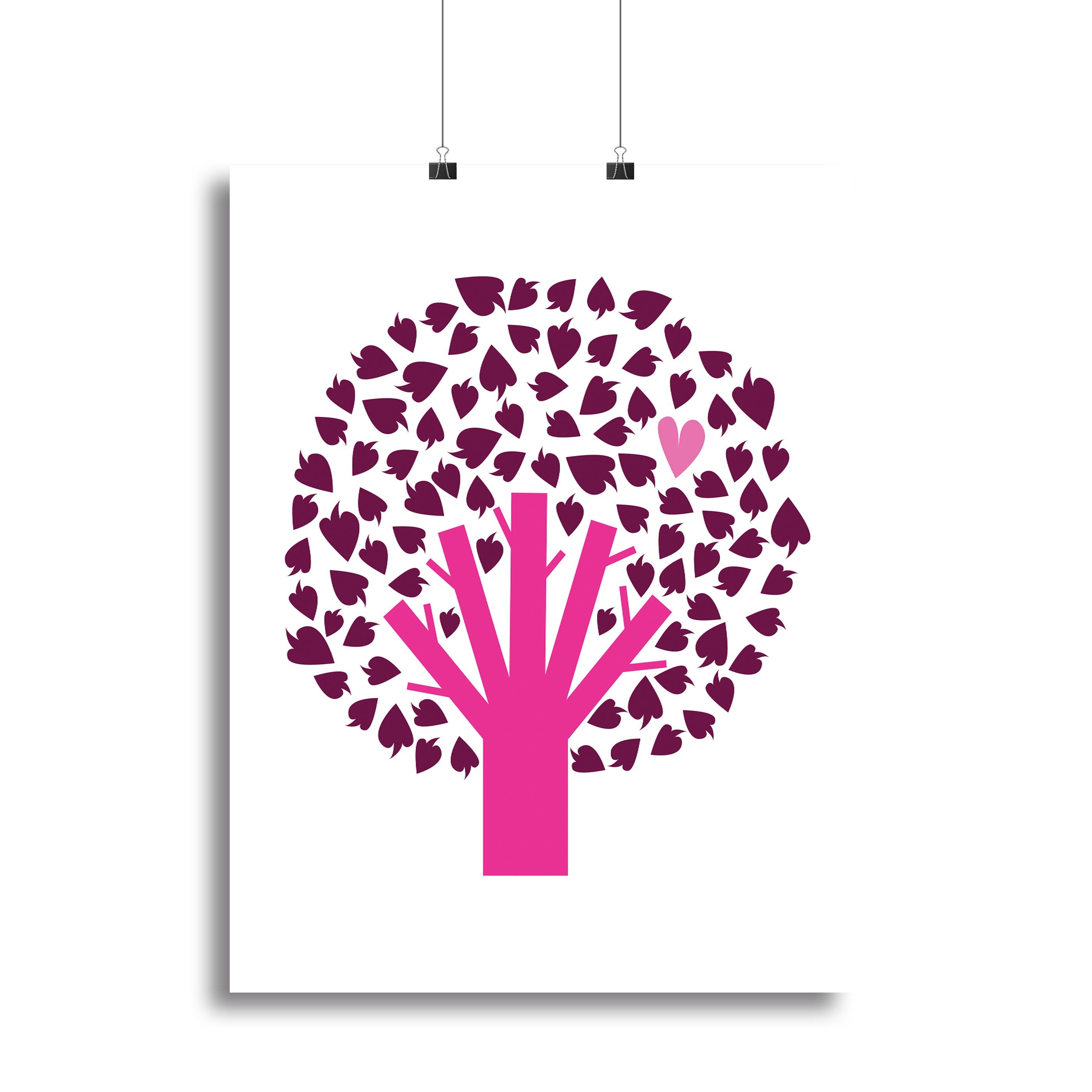 Heart Tree Canvas Print or Poster