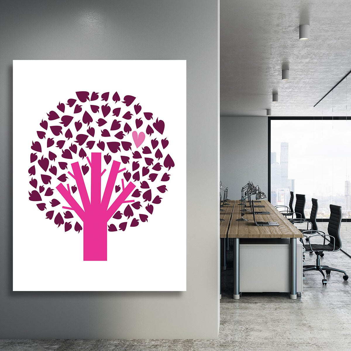 Heart Tree Canvas Print or Poster