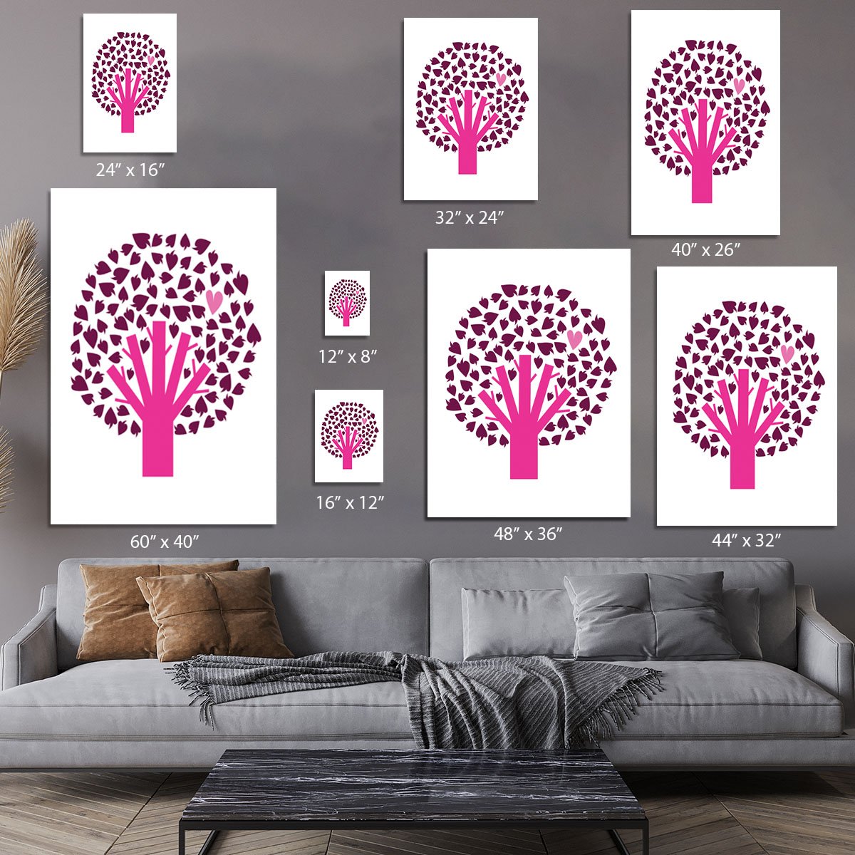 Heart Tree Canvas Print or Poster