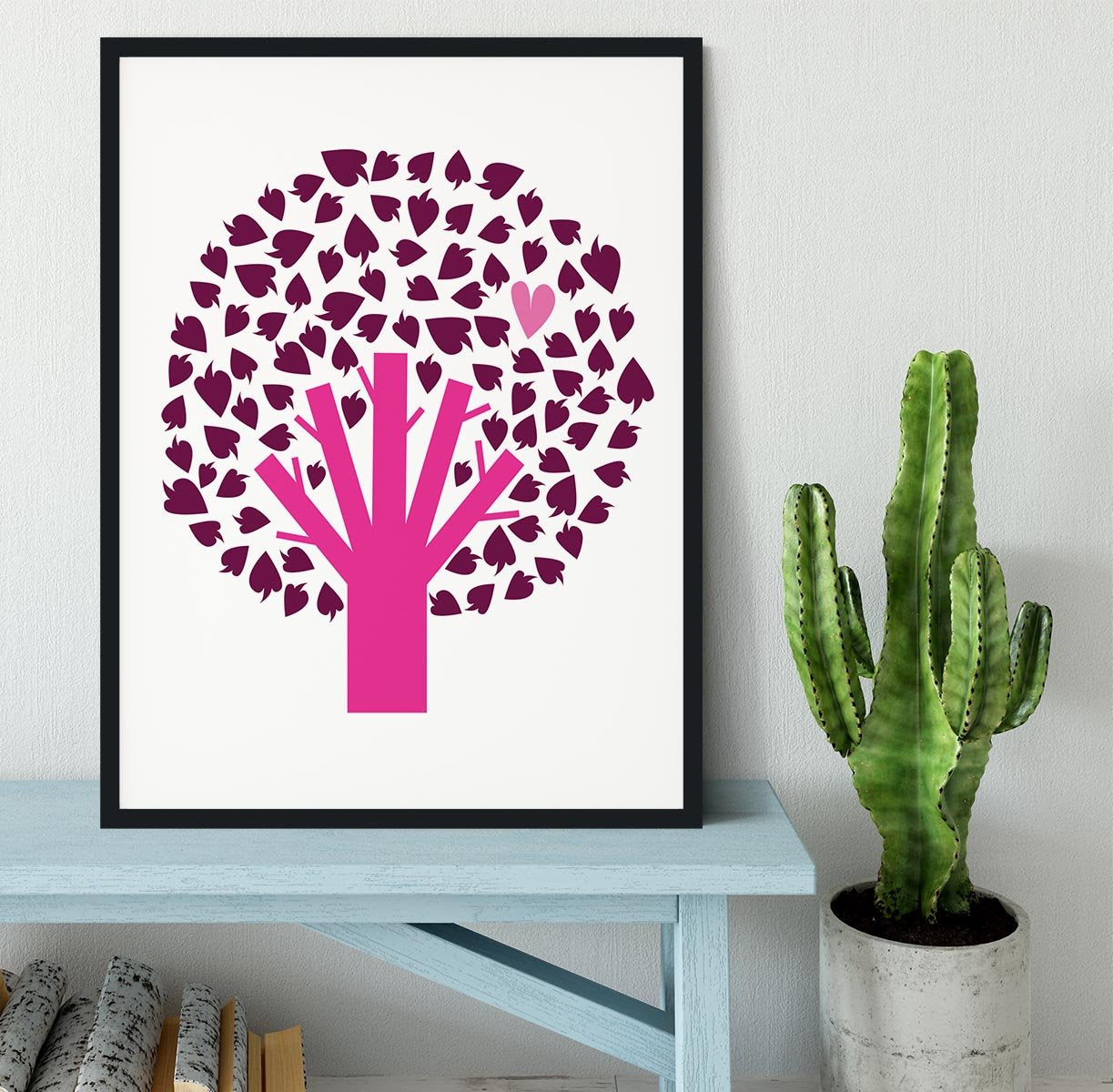 Heart Tree Framed Print - Canvas Art Rocks - 2