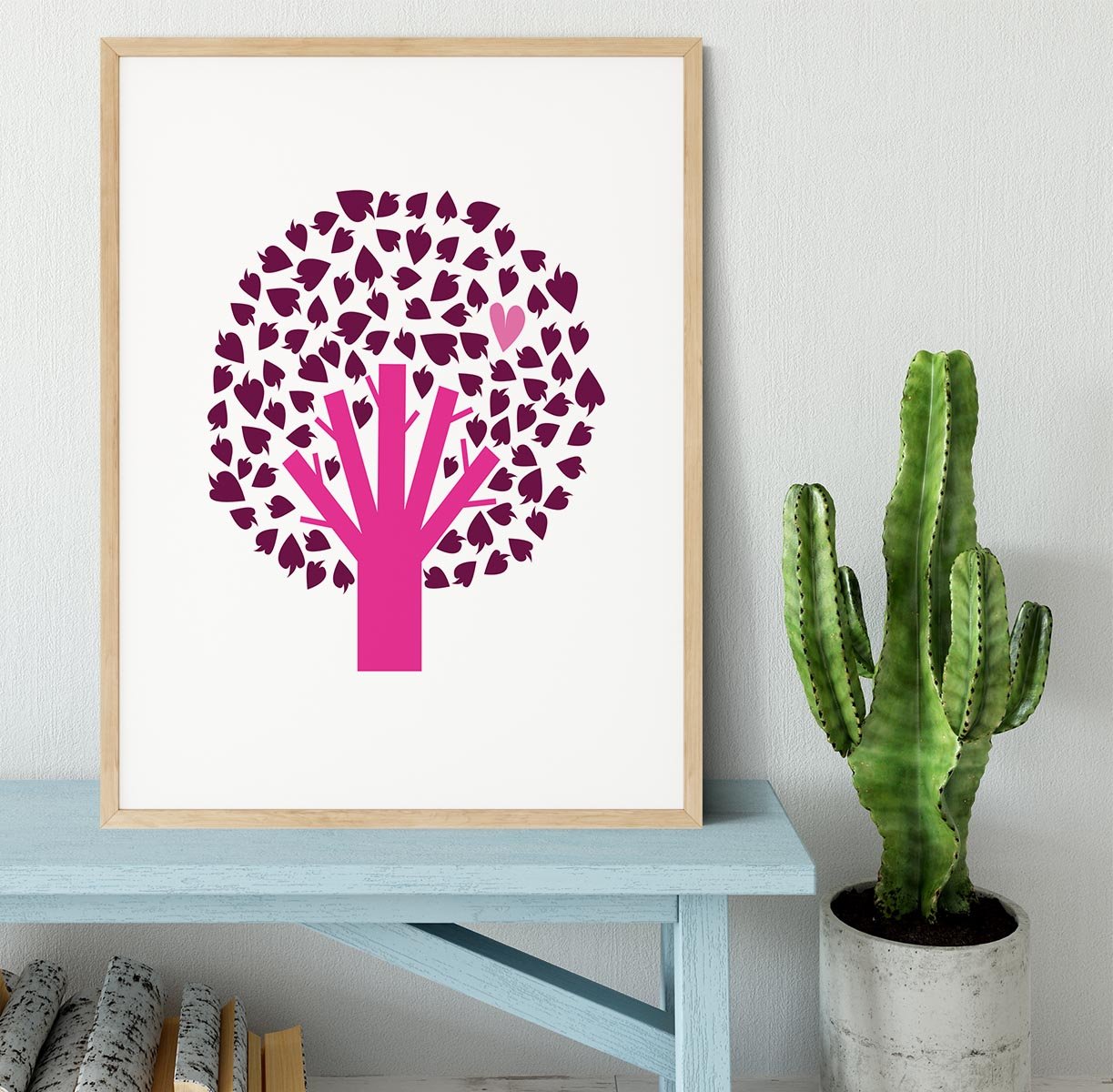 Heart Tree Framed Print - Canvas Art Rocks - 3