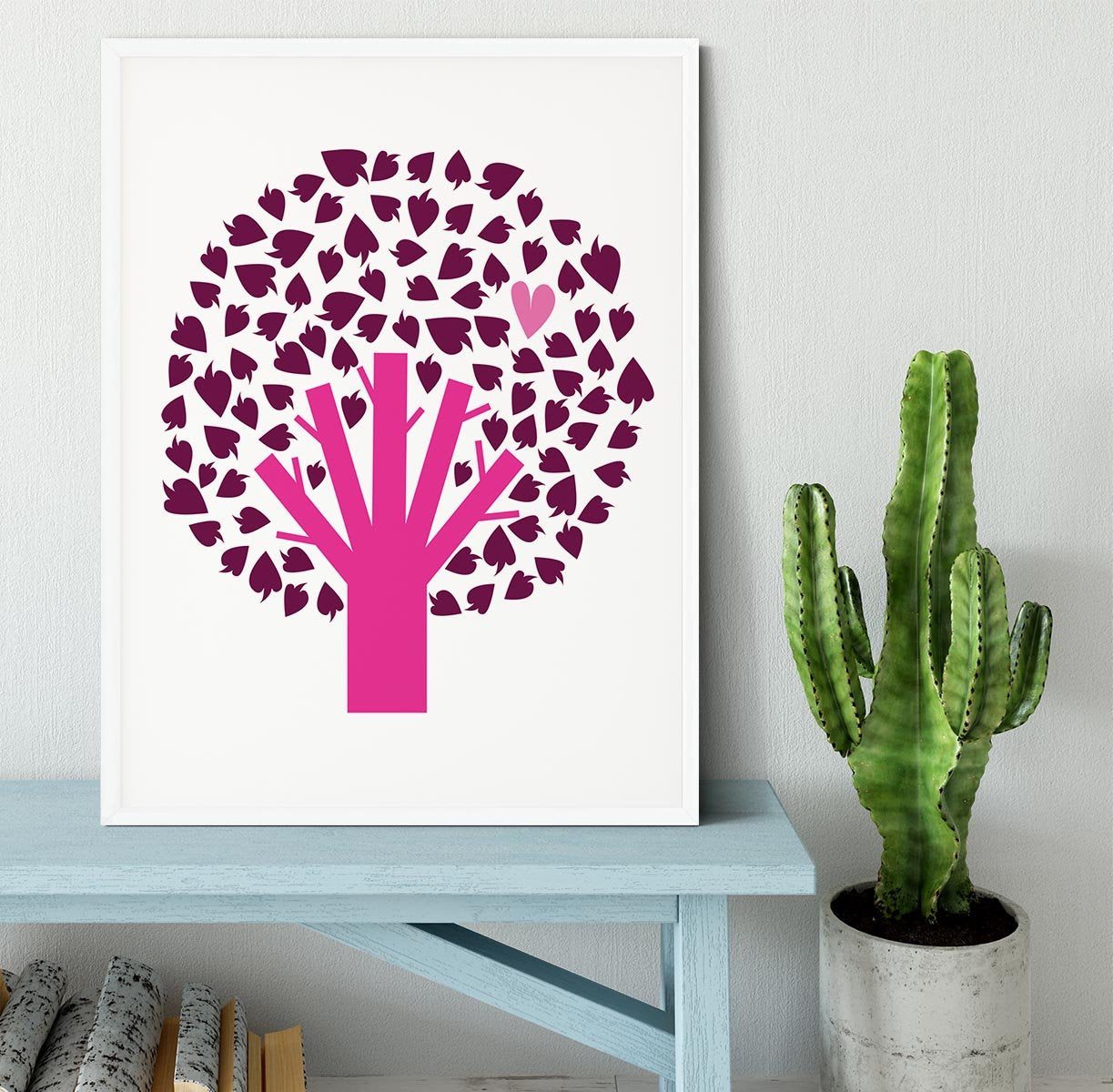 Heart Tree Framed Print - Canvas Art Rocks -6