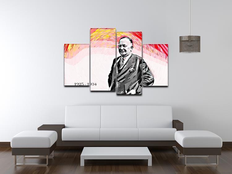 Herbert Chapman 4 Split Panel Canvas - Canvas Art Rocks - 3