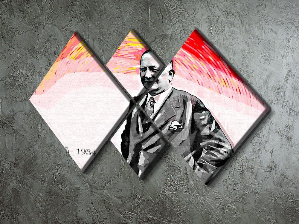 Herbert Chapman 4 Square Multi Panel Canvas - Canvas Art Rocks - 2
