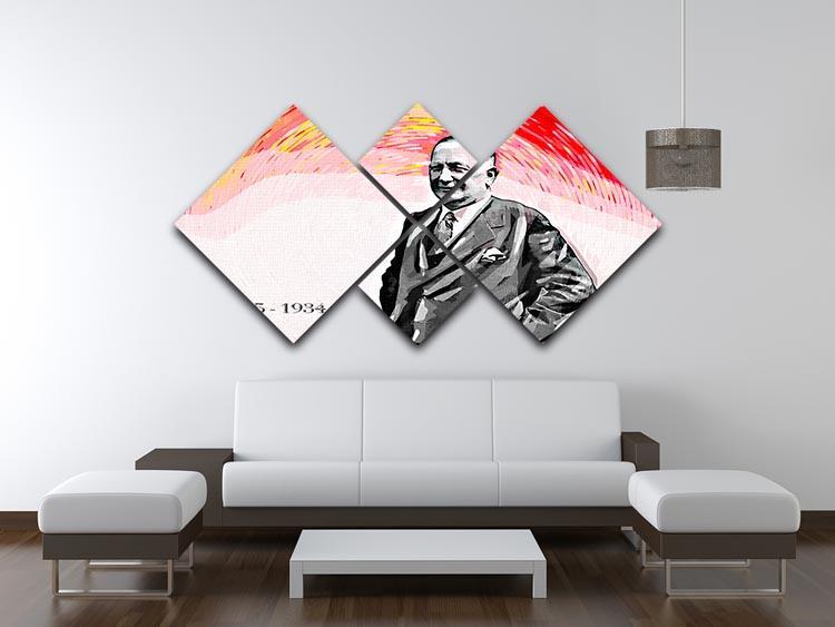 Herbert Chapman 4 Square Multi Panel Canvas - Canvas Art Rocks - 3