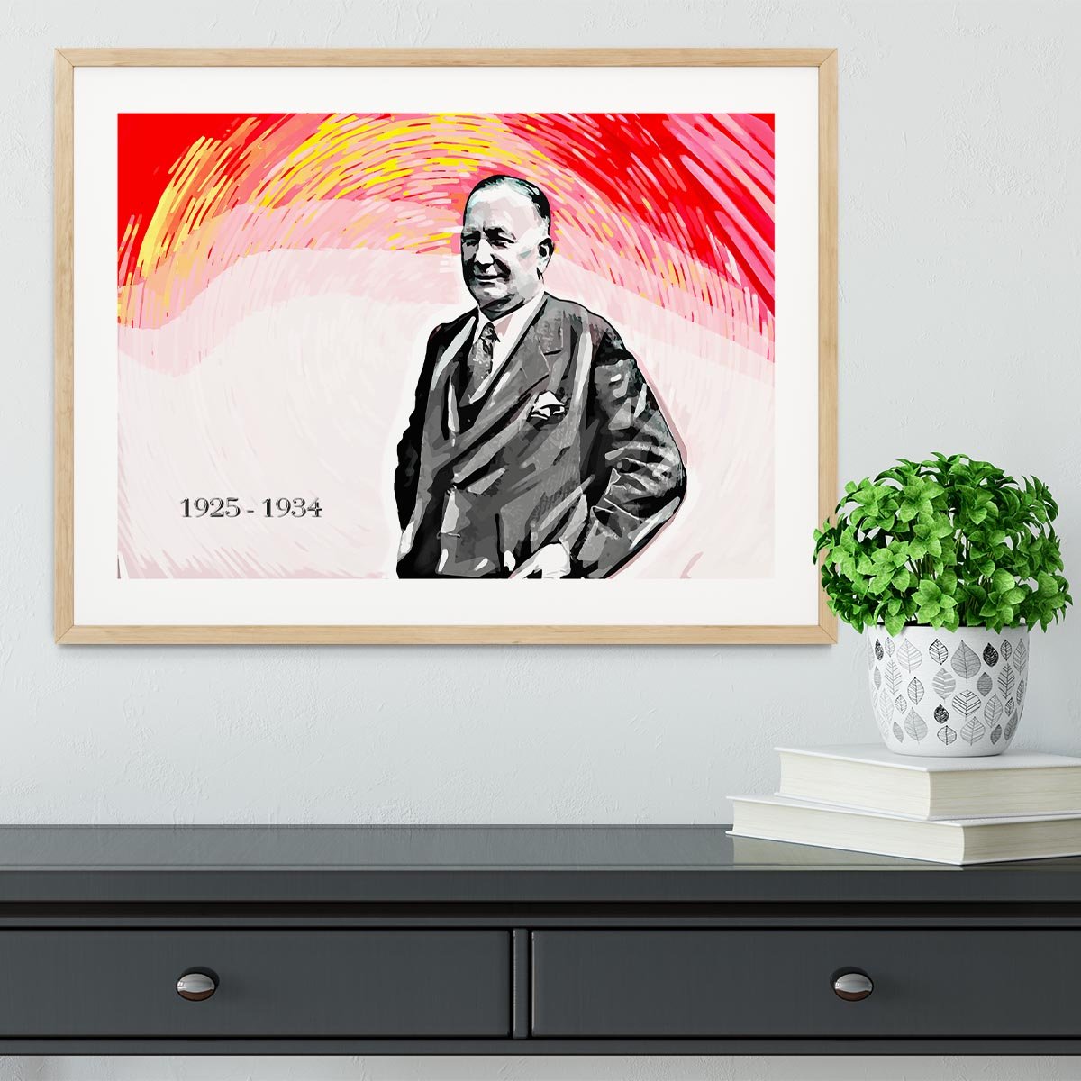 Herbert Chapman Framed Print - Canvas Art Rocks - 3