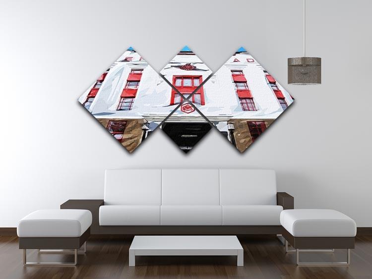 Highbury Stadium 4 Square Multi Panel Canvas - Canvas Art Rocks - 3