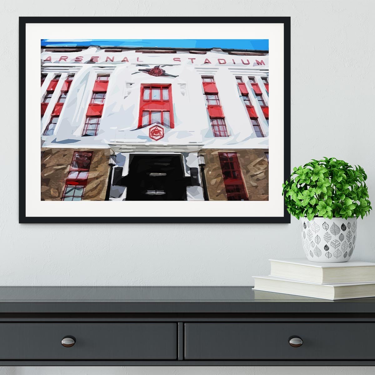 Highbury Stadium Framed Print - Canvas Art Rocks - 1