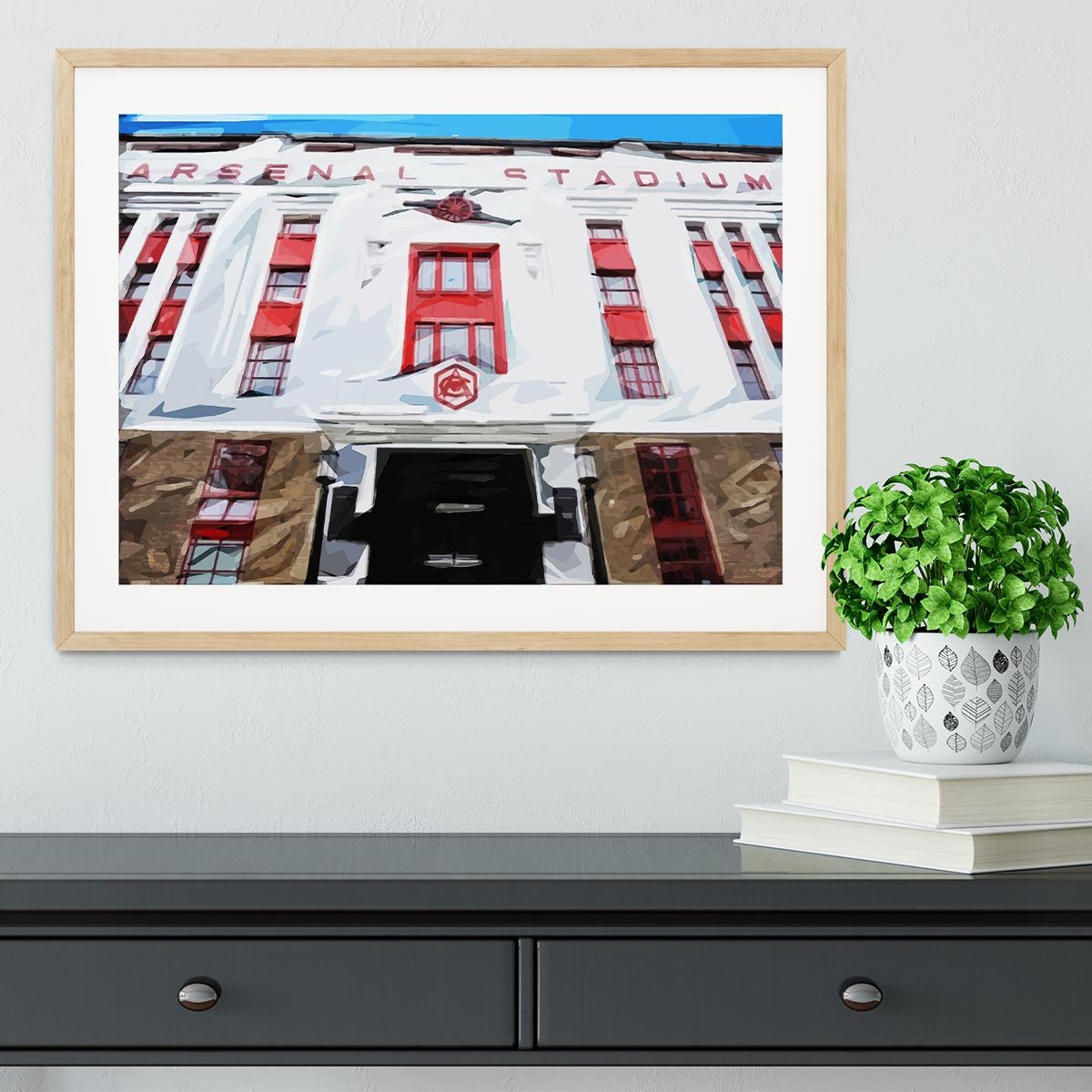 Highbury Stadium Framed Print - Canvas Art Rocks - 3