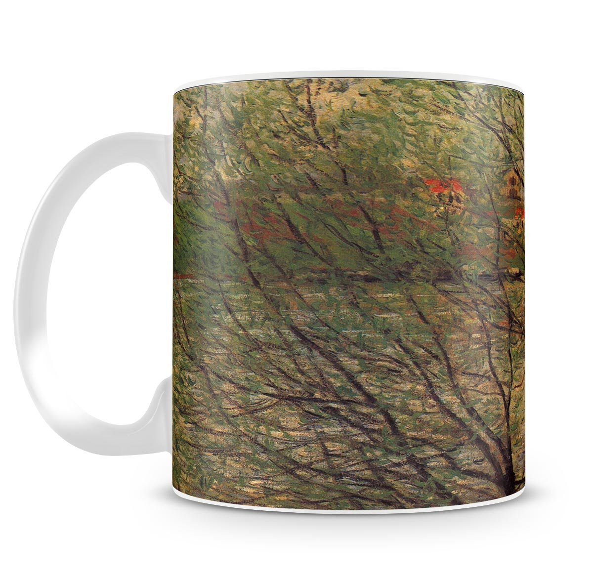 His bank the Ile de la Grande Jatte by Monet Mug - Canvas Art Rocks - 4
