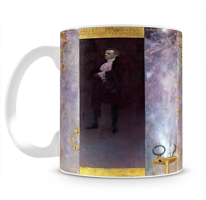 Hofburg actor Josef Lewinsky as Carlos by Klimt Mug - Canvas Art Rocks - 2