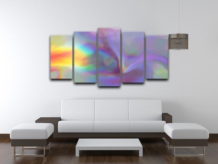 Holographic texture 2 5 Split Panel Canvas  - Canvas Art Rocks - 3