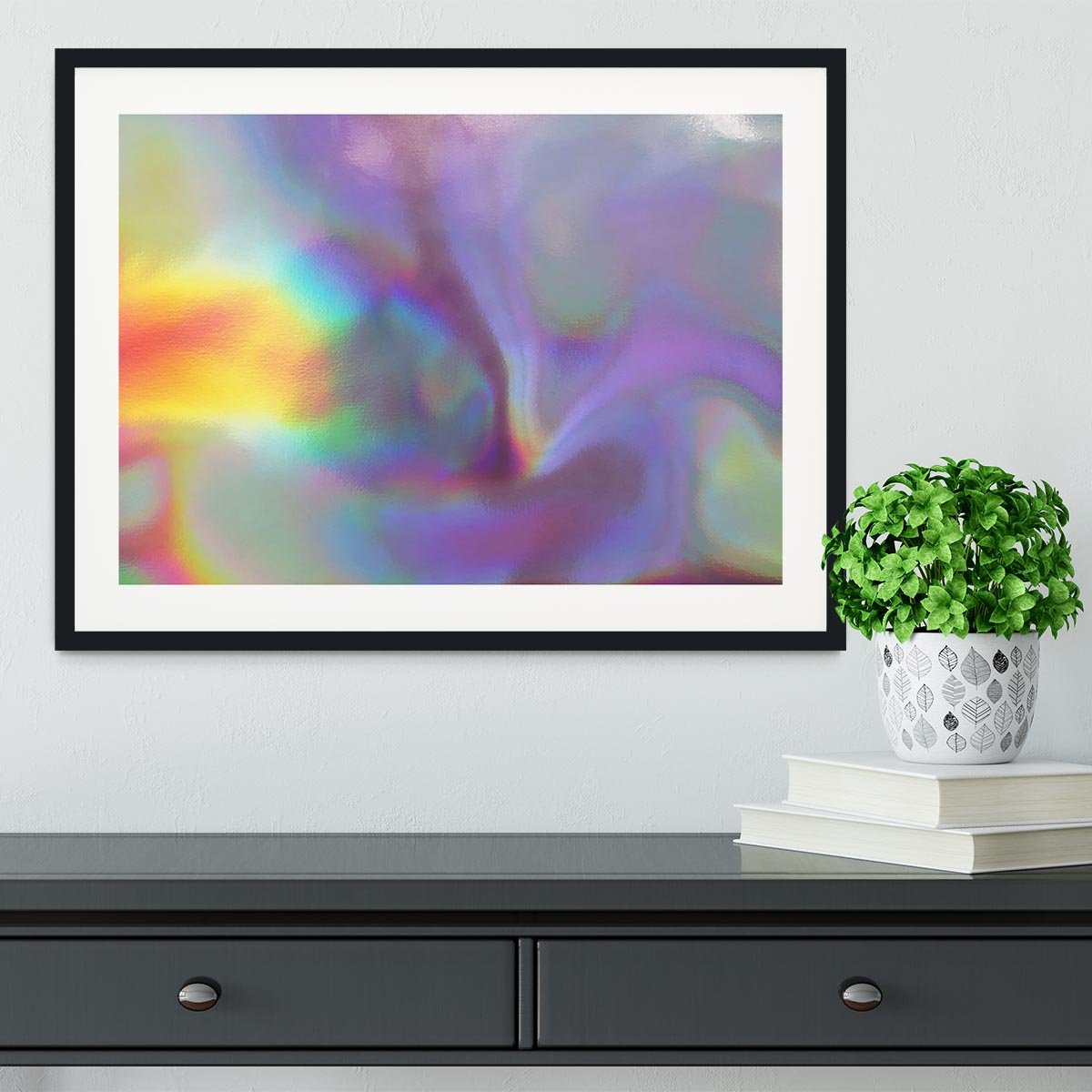 Holographic texture 2 Framed Print - Canvas Art Rocks - 1